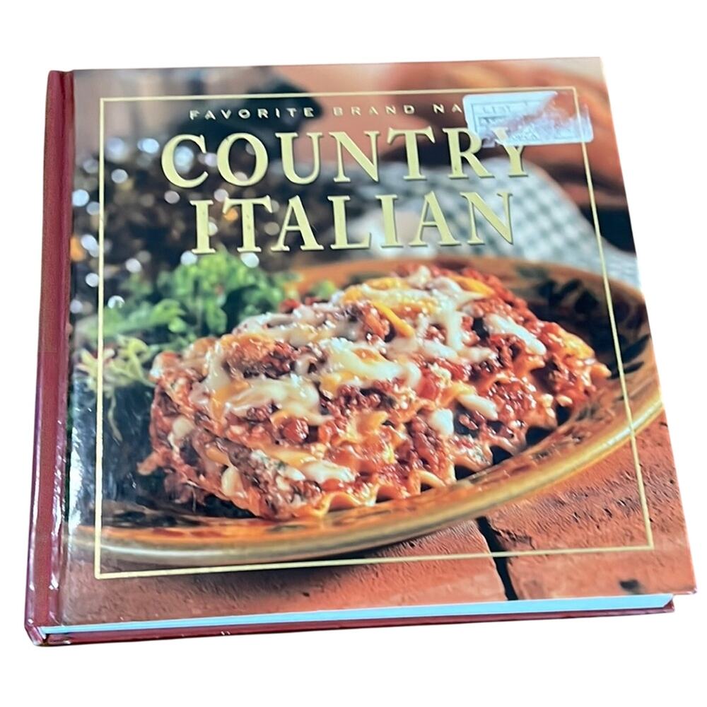 Favorite Brand Name Country Italian Cookbook Vintage Hardcover
